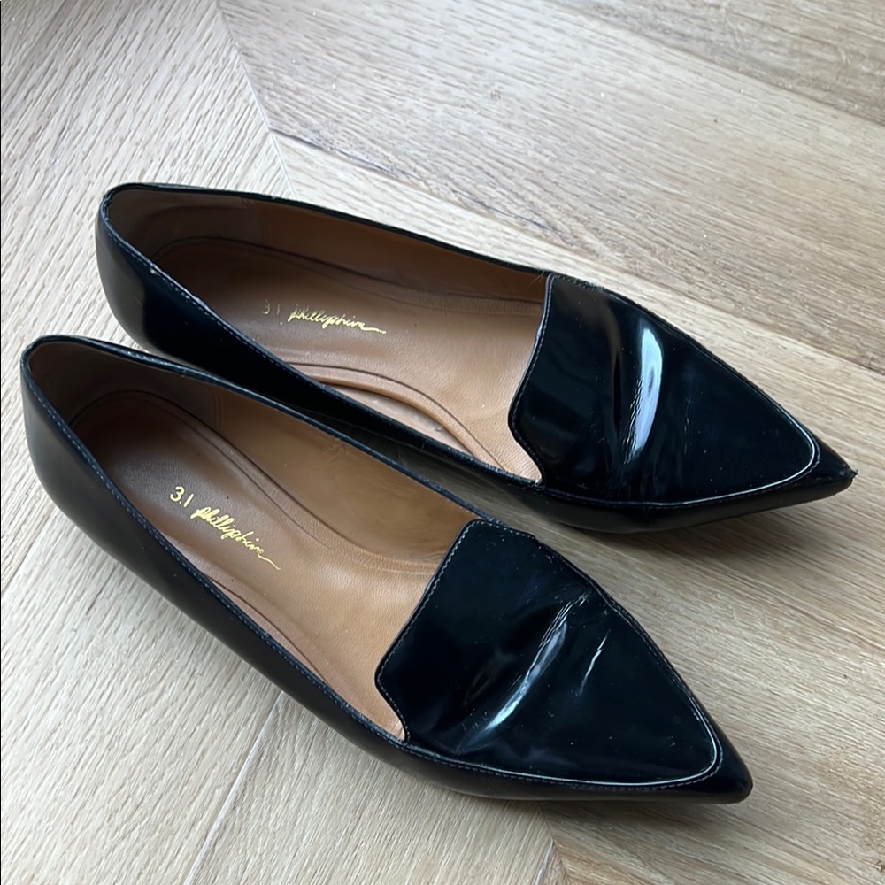 3.1 Phillip Lim Black Loafers, size 36.5